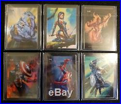 1996 Marvel Masterpieces Double Impact Gold Gallery Promo 118 Card Set