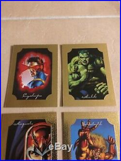 1996 Marvel Masterpieces Gold Gallery Chase Card Set! Cards #1-6! NM
