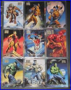 1996 Marvel Masterpieces MASTER-SET (Base, Double Impact, Gallery) Vallejo, Bell