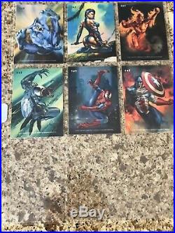 1996 Marvel Masterpieces Master Set Double Impact Gold Gallery NM/M RARE