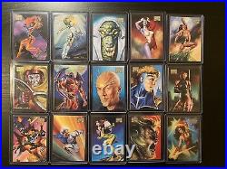 1996 Marvel Masterpieces Trading Cards COMPLETE BASE SET, #1-100 NM/M Fleer