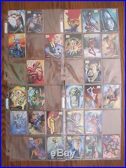 1996 Marvel Masterpieces Trading Cards Gallery Set Double Impact