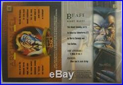 1996 Marvel Masterpieces Uncut 2-Card Promo/Panel/Sheet Beast/Archangel