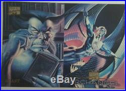 1996 Marvel Masterpieces Uncut 2-Card Promo/Panel/Sheet Beast/Archangel