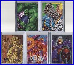 1996 Marvel Onslaught PREVIEW CARD Complete Set of 9 Promo Cards (1-9) VHTF