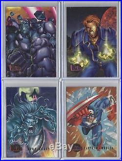 1996 Marvel Onslaught PREVIEW CARD Complete Set of 9 Promo Cards (1-9) VHTF