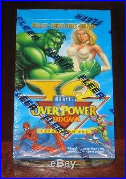 1996 Marvel Overpower IQ Booster Box of 36 Trading Card Packs FACTORY SEALED