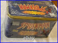 1996 Marvel Spider-Man LE Metallic Impressions Collector Cards Tin SEALED