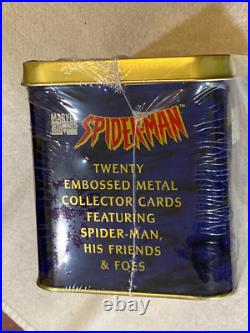 1996 Marvel Spider-Man LE Metallic Impressions Collector Cards Tin SEALED