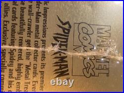 1996 Marvel Spider-Man LE Metallic Impressions Collector Cards Tin SEALED