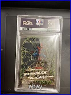 1997 Marvel Premium QFX Spiderman die Cut Card? PSA 9 Mint? POP 6 None Higher