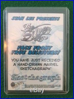 1998 Marvel Silver Age SUPERMAN Sketchagraph, by JOE SINNOTTO Very Rare