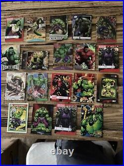 19 Card Lot Of Marvel Hulk Cards