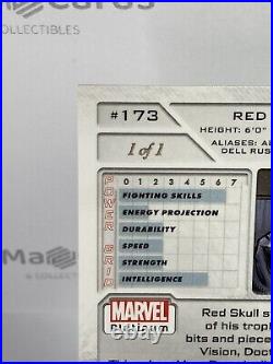 1/1 Red Skull 2023 Upper Deck Marvel Platinum #173 Golden Treasures Parallel