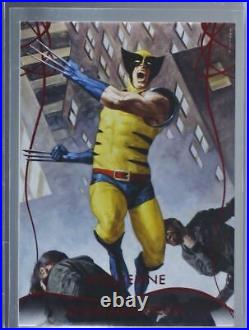 1/1 Wolverine Red Foil Spectrum 2020 Marvel Masterpieces Dave Palumbo