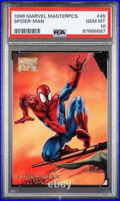 1 Of 3 PSA 10 GEM? MINT Spider-Man 1996 Marvel Masterpieces #45 Low Population