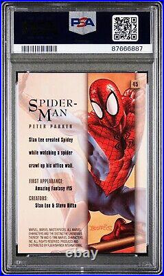 1 Of 3 PSA 10 GEM? MINT Spider-Man 1996 Marvel Masterpieces #45 Low Population