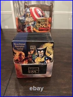 (1) sealed pack of 1996 Fleer Marvel Masterpiece Artists Vallejo and Bell Scarce