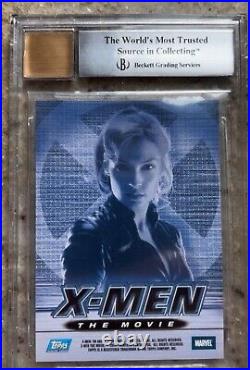 2000 Famke Janssen Topps Marvel X-Men Autograhed Card As Jean Grey Auto Bgs 9