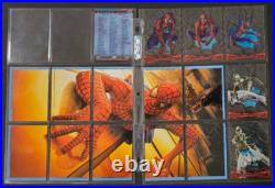 2002 Spider Man COMPLETE Card Set 100 base + 25 chase + promos