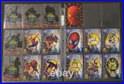 2002 Spider Man COMPLETE Card Set 100 base + 25 chase + promos