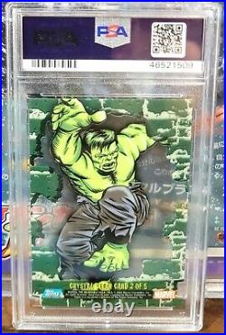 2003 Topps Incredible Hulk Crystal Clear #2 PSA 10