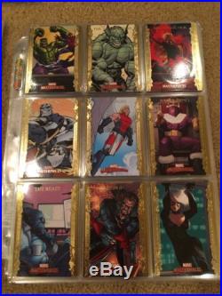 2007 2008 Marvel Masterpieces 2 3 Near Master Set Gold Parallel Promo Moments +