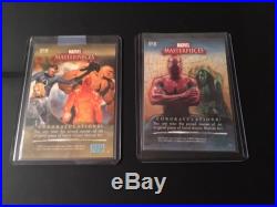 2007 2008 Marvel Masterpieces 2 3 Near Master Set Gold Parallel Promo Moments +