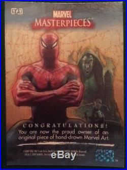 2007 MARVEL MASTERPIECES Spider-Man SKETCH CARD 1/1