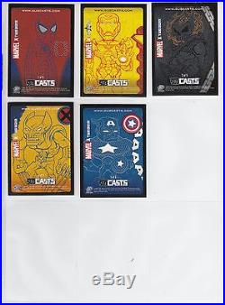 2007 Marvel Masterpieces MASTER 332 Set Gold Border+Subsets+Box & Case Topper+