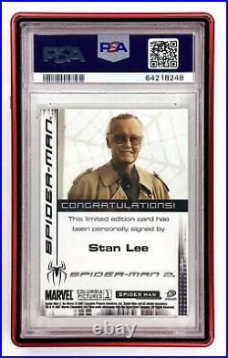 2007 Upper Deck Stan Lee Auto Signed On Card Spider-Man 2 The Movie Marvel