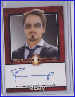 2008 Robert Downey Jr Rittenhouse Auto Autograph Signed Card Marvel Iron Man