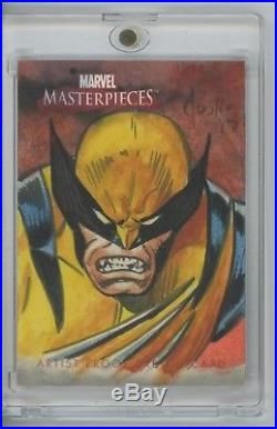 2008 Upper Deck Marvel Masterpieces Wolverine SKETCH by Joe Jusko #1/1 AP
