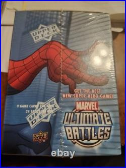 2008 Upperdeck Factory Sealed Marvel Ultimate Battles 24 Pack Box