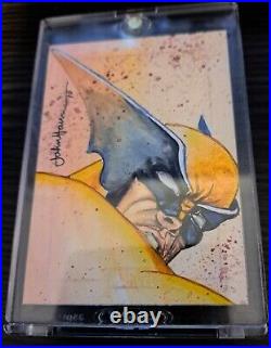 2009 Marvel Sketch Card Wolverine! By John Haun