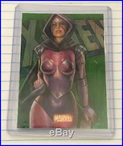 2009 Rittenhouse Marvel 70th Painted Sketch Card X-Men Psylocke By Charles Hall