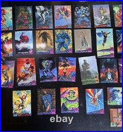 200+ Vintage Marvel Trading Card Lot SUPER HEROS 92' MASTERPIECES 93' X-MEN 94