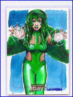 2010 Marvel Dangerous Divas Sketch Card POLARIS