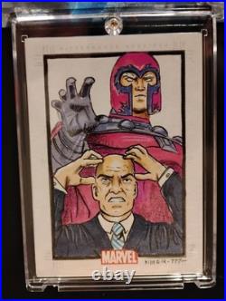 2010 Marvel Heroes & Villains Sketch Card Magneto Vs Professor X By Miller 2010 Marvel Heroes & Villains Sketch Card Magneto Vs Professor X By Miller