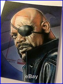 2011 Marvel Universe NICK FURY-JASON DAVIES Artist Proof sketch card