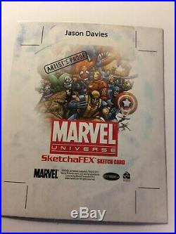 2011 Marvel Universe NICK FURY-JASON DAVIES Artist Proof sketch card