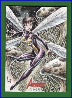2011 Rittenhouse Marvel Greatest Heroes ANTHONY TAN Wasp Sketch Card