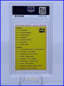 2011 Stussy Marvel Ghost Rider PSA 10 GEM MINT series 1 trading card Rare