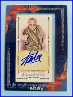 2011 Topps Allen & Ginter's Marvel Stan Lee Framed Mini Auto Autograph card