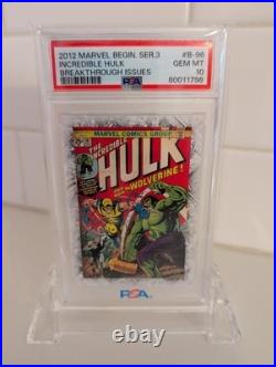 2012 Marvel Beginnings Breakthrough Issues B-96 INCREDIBLE HULK PSA 10 RARE