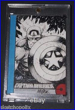 2013 Fleer Marvel Retro PACK PULLED variant sketch NAR Captain America