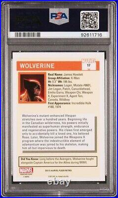 2013 Marvel Fleer Retro 1990 Universe #17 Wolverine PSA 8