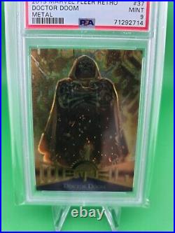 2013 Marvel Fleer Retro Doctor Doom Metal PSA 9 Mint