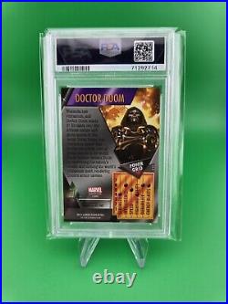 2013 Marvel Fleer Retro Doctor Doom Metal PSA 9 Mint