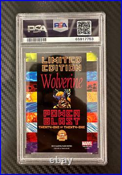 2013 Marvel Fleer Retro Power Blast Wolverine #21 PSA 8 NM/MT